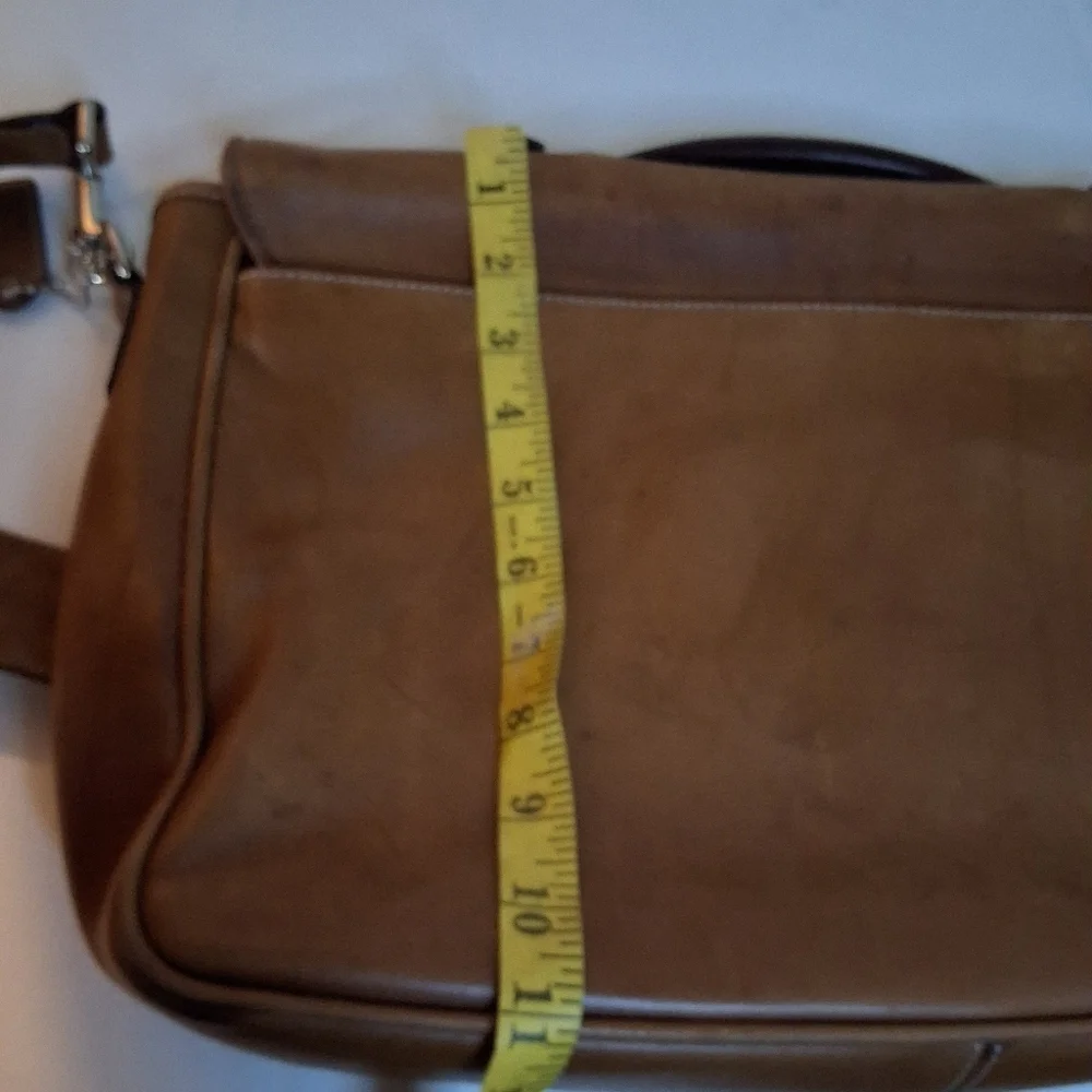 Coach British Tan Vintage Messenger Bag with COA